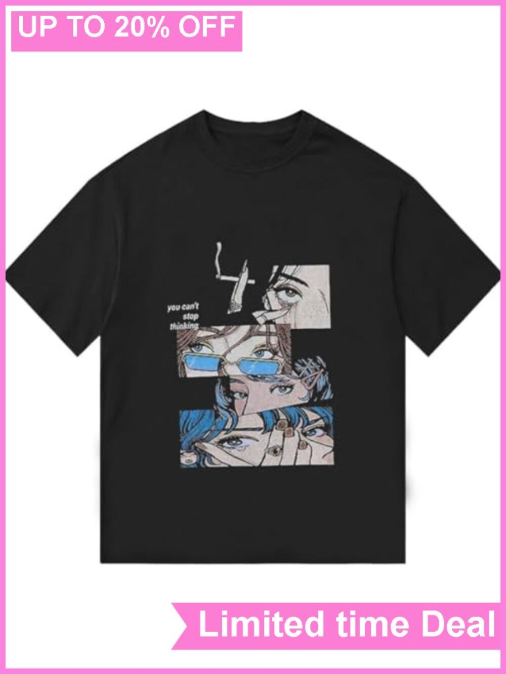 Oversized Graphic Tee 100% Cotton Vintage Y2K Streetwear Harajuku Short Sleeve